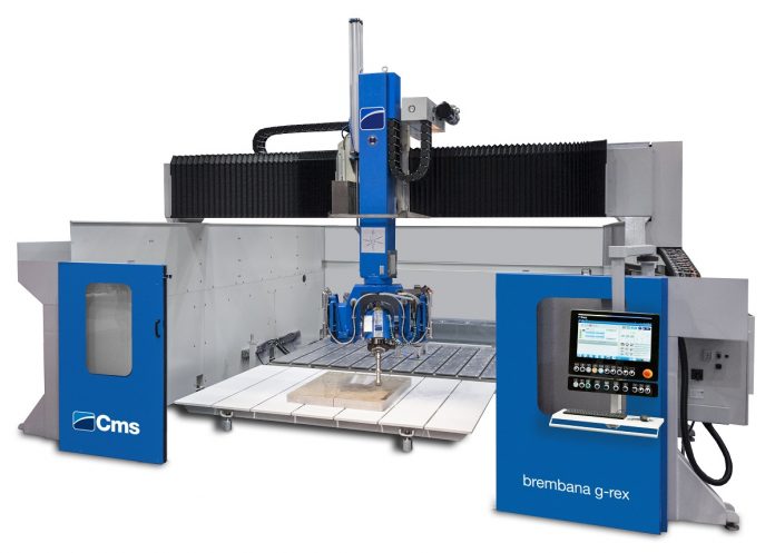 noticia G REX new - Brembana G-REX: el centro de trabajo de 5/6 ejes interpolados de CMS Stone Technology