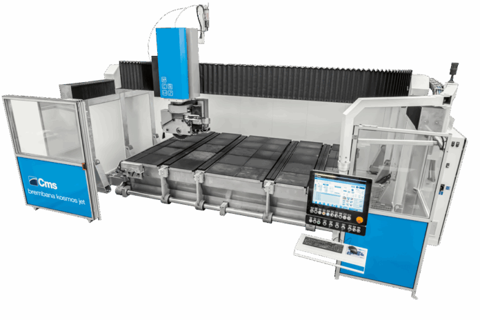 noticia brembana kosmos jet - CMS Stone Technology presenta Brembana Kosmos Jet: la cortadora puente combinada con waterjet
